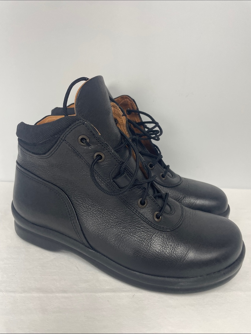 Birkenstock Black Leather Ankle Boots